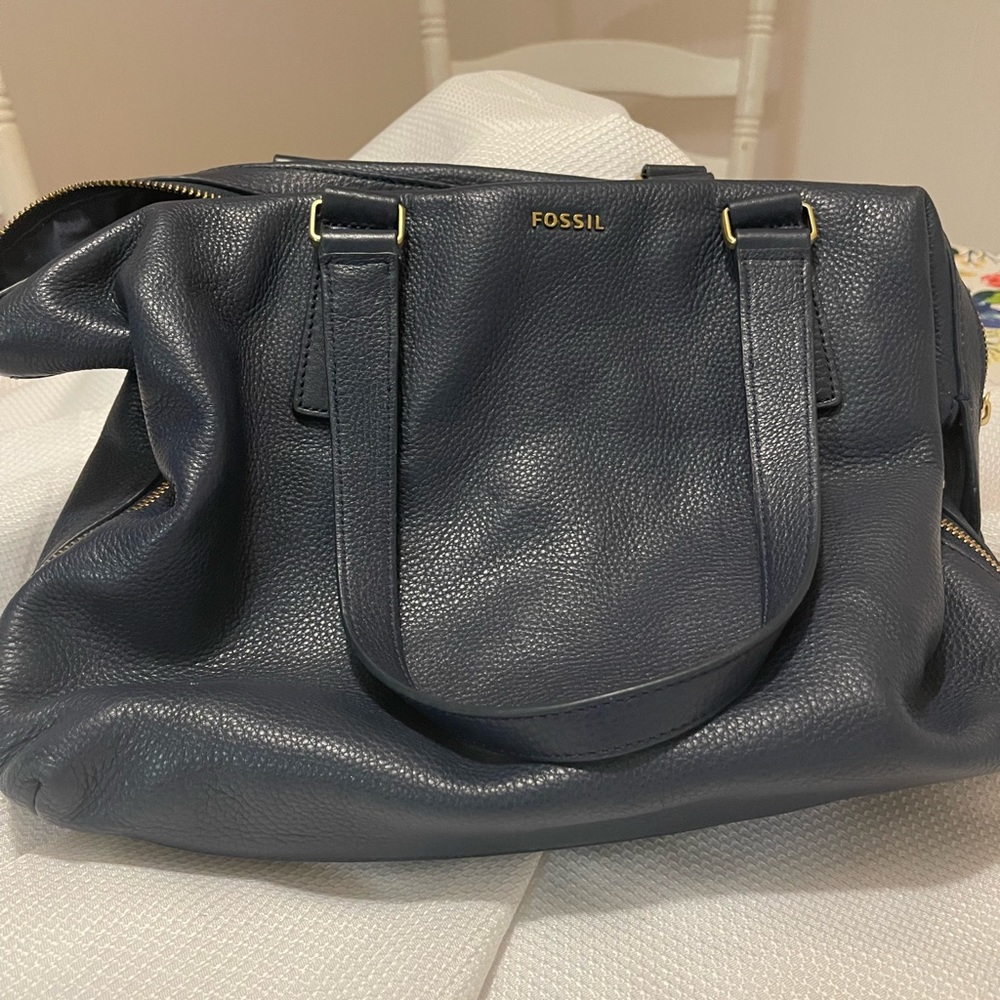 Fossil Navy Blue Satchel bag